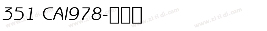 351 CAI978字体转换